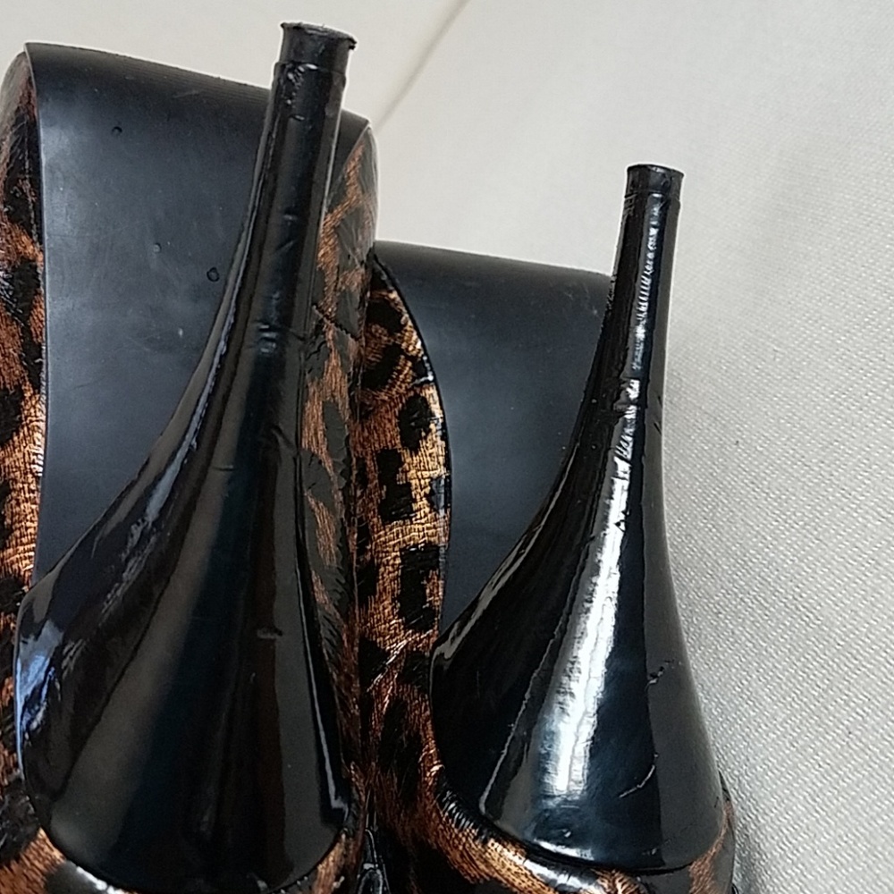 HP!💕Steve madden leopard print Heels w/Bow - Picture 5 of 8